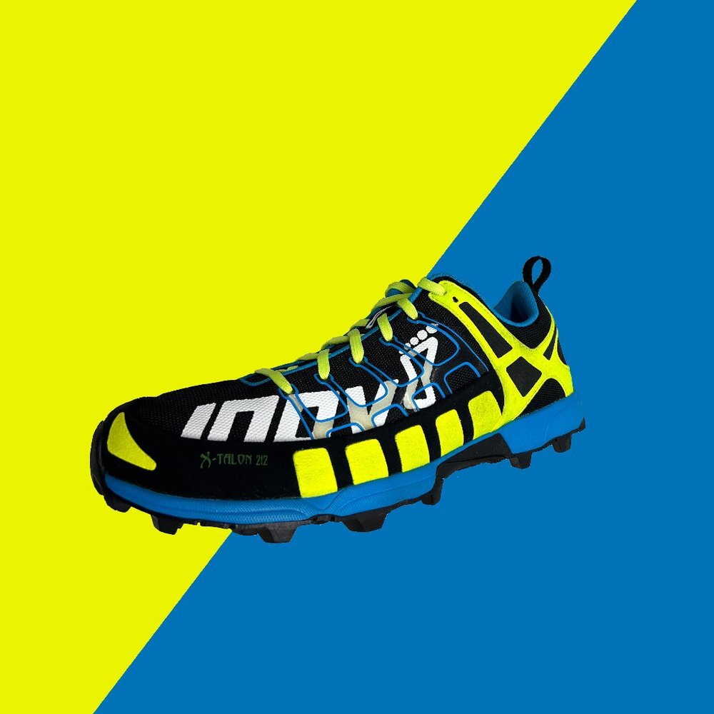 Inov-8 X-Talon 212 (Unisex): Conquer Trails in Black/Neon Yellow/Blue Mastery